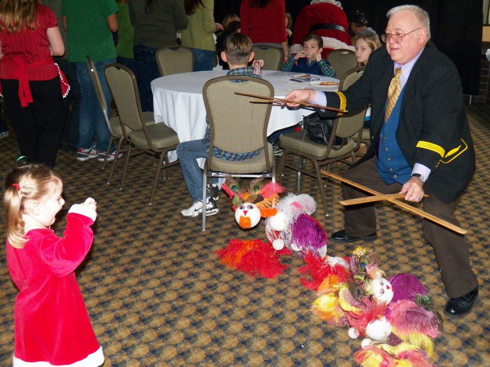 little girl with the Captain